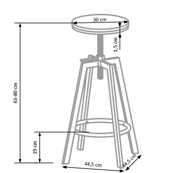 Baro kėdė HOKER H-64 1 Baro kėdė HOKER H-64 1