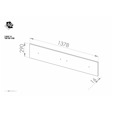 DROP panelė lentynėlėms 19 2