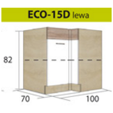 ECONO pastatoma kampinė spintelė ECO-15D (kairinė) ECONO pastatoma kampinė spintelė ECO-15D (kairinė)
