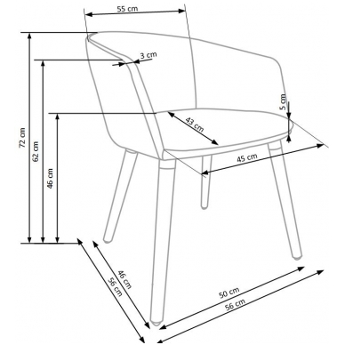 Kėdė K-266 1 Kėdė K-266 1