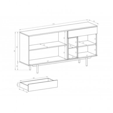 Komoda INOX IK175 1 Komoda INOX IK175 1