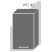 Pakabinama spintelė PLATINUM W2 45 Pakabinama spintelė PLATINUM W2 45