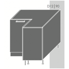 Pastatoma kampinė spintelė QUANTUM  D12 90