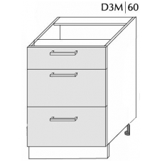 Pastatoma spintelė SILVER D3M 60 Pastatoma spintelė SILVER D3M 60