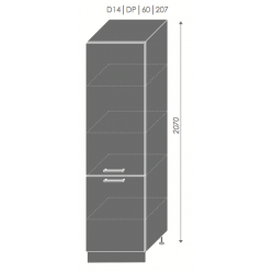 Pastatoma spintelė QUANTUM  D14/DP/207
