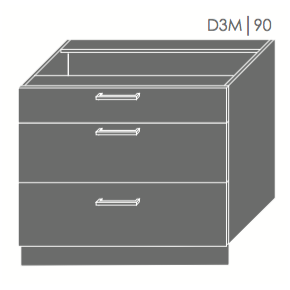 Pastatoma spintelė QUANTUM  D3M 90