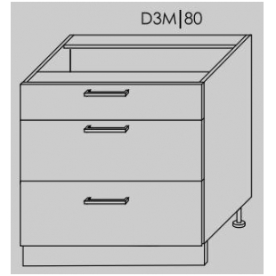 Pastatoma spintelė PLATINUM D3M 80 Pastatoma spintelė PLATINUM D3M 80
