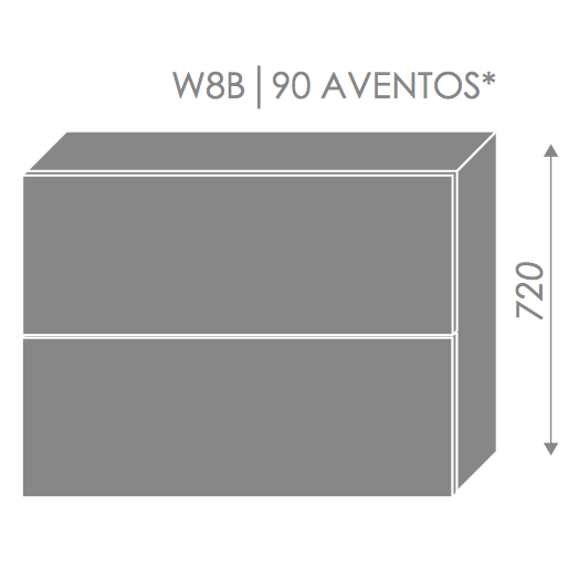 Pakabinama spintelė EMPORIUM W8B 90 AV Pakabinama spintelė EMPORIUM W8B 90 AV