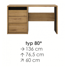 SHETLAND rašomasis stalas TYP80