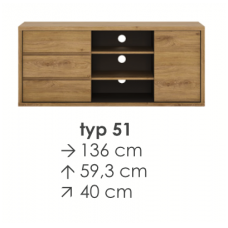 SHETLAND RTV spintelė TYP51