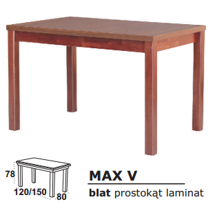 Stalas medinis MAX V