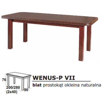 Stalas medinis WENUS VII Stalas medinis WENUS VII