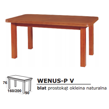 Stalas medinis WENUS V Stalas medinis WENUS V