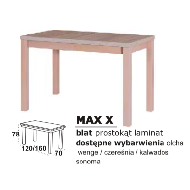 Stalas medinis MAX X Stalas medinis MAX X