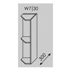 TITANIUM pakabinama kampinė spintelė W7/30