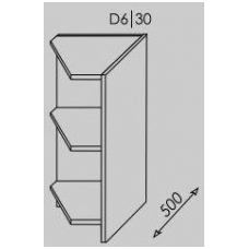 TITANIUM pastatoma kampinė spintelė D6/30