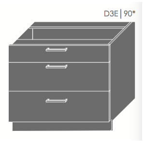 TITANIUM pastatoma spintelė D3E90 TITANIUM pastatoma spintelė D3E90