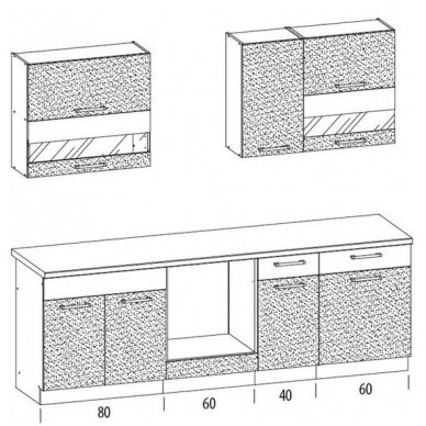 Virtuvinis komplektas MODENA H 240 5